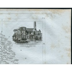 Gravure de 1830 - Carte ancienne du Tarn - 3