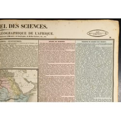 Gravure de 1837 - Histoire et géographie de l'Afrique - 4