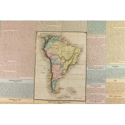 Gravure de 1837 - Histoire et Géographie de l'Amérique du sud - 2