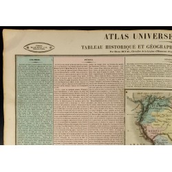 Gravure de 1837 - Histoire et Géographie de l'Amérique du sud - 3
