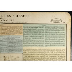 Gravure de 1837 - Tableau de mécanique - 4