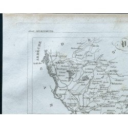 Gravure de 1830 - Carte ancienne du Vaucluse - 2