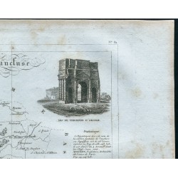 Gravure de 1830 - Carte ancienne du Vaucluse - 3