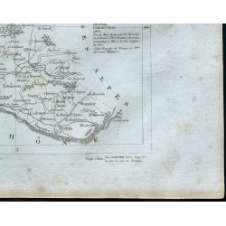 Gravure de 1830 - Carte ancienne du Vaucluse - 5