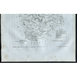 Gravure de 1830 - Carte ancienne de la Vienne - 3