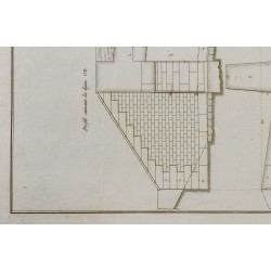 Gravure de 1800ca - Gravure architecture militaire - Porte d'entrée de la poterne - 5