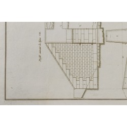Gravure de 1800ca - Gravure architecture militaire - Porte d'entrée de la poterne - 5