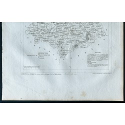 Gravure de 1830 - Carte ancienne de la Haute-Vienne - 3