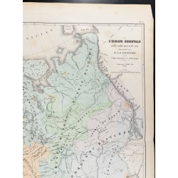 Gravure de 1860 - Europe orientale & central - 2