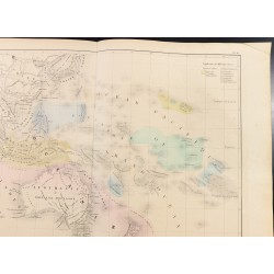 Gravure de 1860 - Carte de l'Océanie & Australie - 3