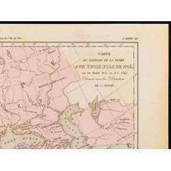 Gravure de 1859 - Partage de la Terre aux trois fils de Noë - 3