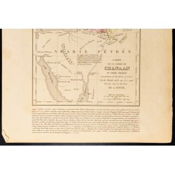 Gravure de 1859 - Carte de la Terre de Chanaan ou Terre Promise - 3