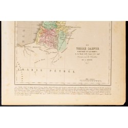 Gravure de 1859 - La Terre Sainte partagée en 12 tribus - 3