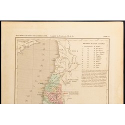 Gravure de 1859 - Carte de la Terre Sainte sous Salomon - 2