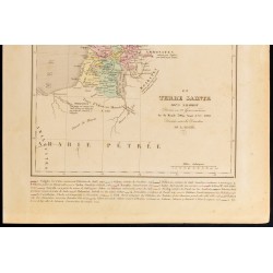 Gravure de 1859 - Carte de la Terre Sainte sous Salomon - 3