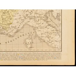 Gravure de 1859 - Carte de France après Clotaire Ier - 5