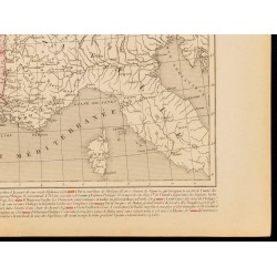 Gravure de 1859 - Carte de France après Charles IV dit Le Bel - 5