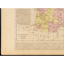 Gravure de 1859 - Carte de France après Charles VI - 4