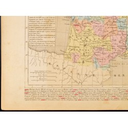 Gravure de 1859 - Carte de la France après François Premier - 4