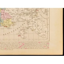 Gravure de 1859 - Carte de France après Louis XV - 5