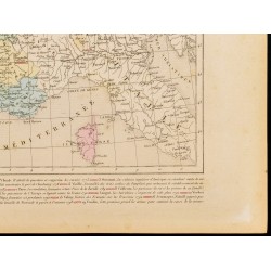 Gravure de 1859 - Carte de France sous Louis XVI - 5