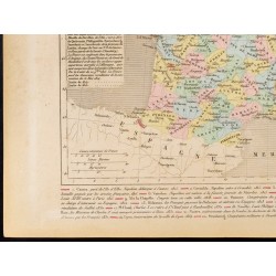 Gravure de 1859 - Carte de France sous la restauration - 4