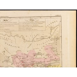 Gravure de 1859 - Carte de Grèce et d'Italie - 3