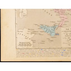 Gravure de 1859 - Carte de Grèce et d'Italie - 4
