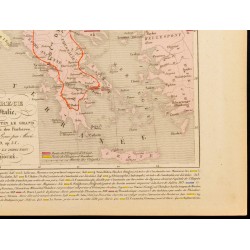 Gravure de 1859 - Carte ancienne de Grèce et d'Italie - 5