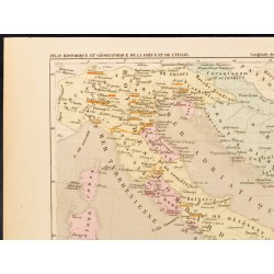 Gravure de 1859 - Empire romain d'orient et royaume des Lombards - 2