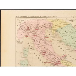 Gravure de 1859 - Empire romain d'Orient et Italie - 2
