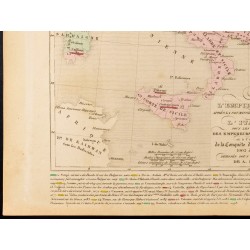 Gravure de 1859 - Carte de l'Empire grec et d'Italie - 4
