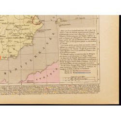 Gravure de 1859 - Carte de l'Espagne sous les Visigoths - 5