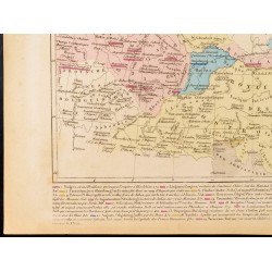 Gravure de 1859 - Carte de la Germanie et pays adjacents - 4