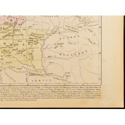 Gravure de 1859 - La Germanie & Empire de Charlemagne de 741 à 843 - 5