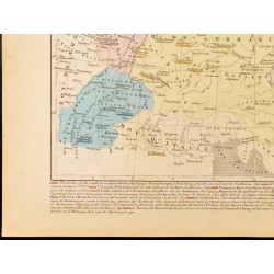 Gravure de 1859 - Carte de l'Allemagne sous les carolingiens - 4