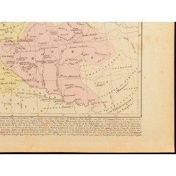 Gravure de 1859 - Carte de l'Allemagne sous les carolingiens - 5