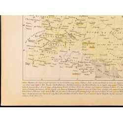 Gravure de 1859 - Carte de l'Empire romain germanique - Maison de Franconie - 4