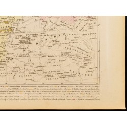 Gravure de 1859 - Carte de l'Allemagne - Maison de Habsbourg et de Luxembourg - 5