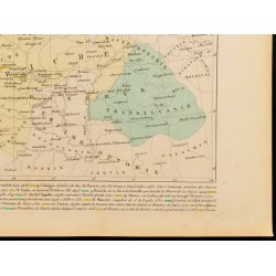 Gravure de 1859 - Carte de l'Allemagne sous les empereurs d'Autriche - 5