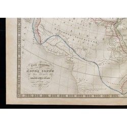 Gravure de 1836 - Monde connu des anciens - 4