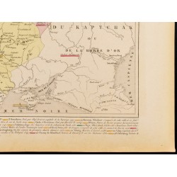 Gravure de 1859 - Carte de Russie, Pologne et Scandinavie - 5