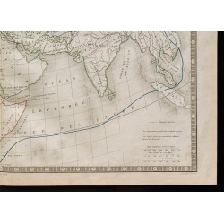 Gravure de 1836 - Monde connu des anciens - 5