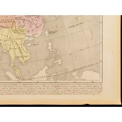 Gravure de 1859 - Carte de l'Asie sous Alexandre le grand - 5