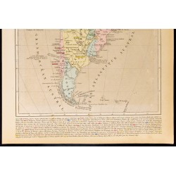 Gravure de 1859 - Carte de l'Amérique méridionale - 3