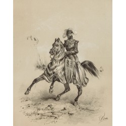 Gravure de 1859 - Portrait de Henri III, Empereur d'Allemagne - 2