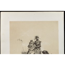 Gravure de 1859 - Portrait de Henri III, Empereur d'Allemagne - 3