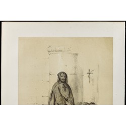 Gravure de 1859 - Charles-Quint - Portrait en pied - 3