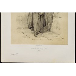 Gravure de 1859 - Charles-Quint - Portrait en pied - 4