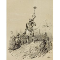 Gravure de 1859 - Scipion l'Africain - Espagne - 2
